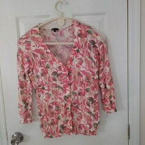 Talbots. V neck cardigan sweater